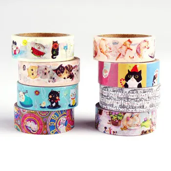 1 x Cat Travel series washi tape 1.5cmX 5m tape children like DIY Diary decoration masking tape stationery scrapbooking tools
1 x Cat Travel series washi tape 1.5cmX 5m tape children like DIY Diary decoration masking tape stationery scrapbooking tools
