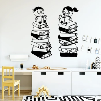 Creative reading books boy girl Wall Decal Art Vinyl Stickers For Kids Room Decoration Waterproof Wall Art Decal
Creative reading books boy girl Wall Decal Art Vinyl Stickers For Kids Room Decoration Waterproof Wall Art Decal