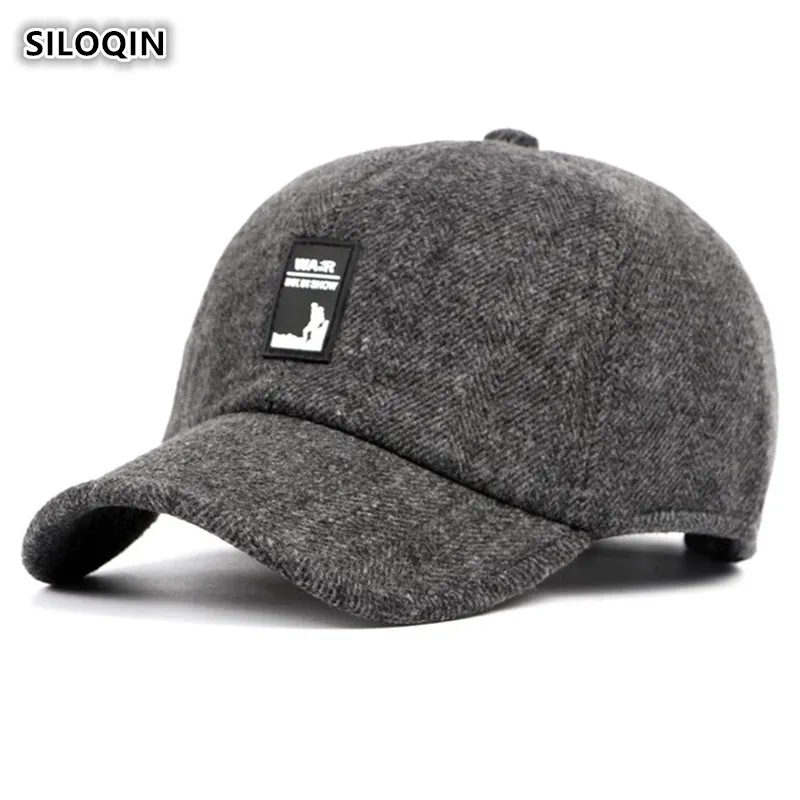 SILOQIN Autumn Winter Keep Warm Men's Baseball Cap Earmuffs Adjustable Leisure Snapback Suitable For Middle Old Aged Dad's Hat
SILOQIN Autumn Winter Keep Warm Men's Baseball Cap Earmuffs Adjustable Leisure Snapback Suitable For Middle Old Aged Dad's Hat