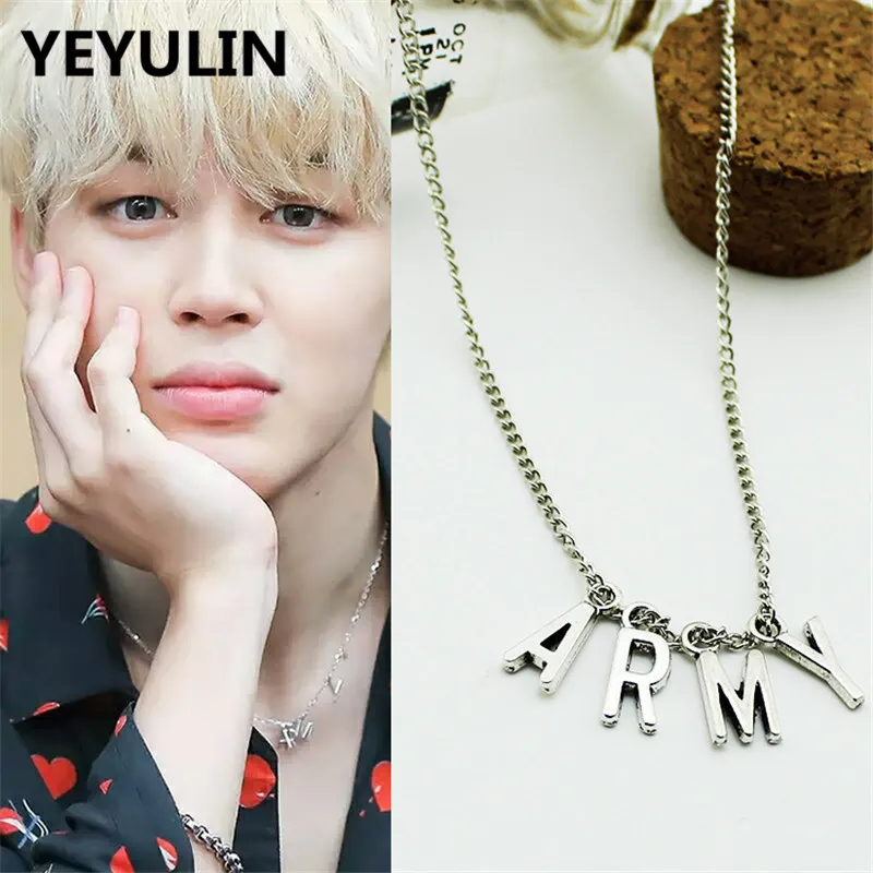 Hot Selling POP BTS Album Bangtan Boys ARMY Pendant Necklace For Korea Woman Man Choker Collier Jewelry Gift
Hot Selling POP BTS Album Bangtan Boys ARMY Pendant Necklace For Korea Woman Man Choker Collier Jewelry Gift