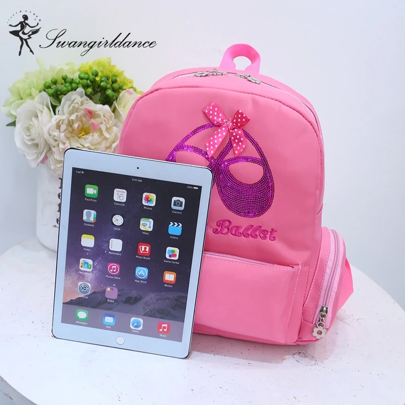 Ballet Dance Bags For Child Girls Pink ballet school bag Backpack Waterproof Kids Ballerina Ballet Gift AS8657
