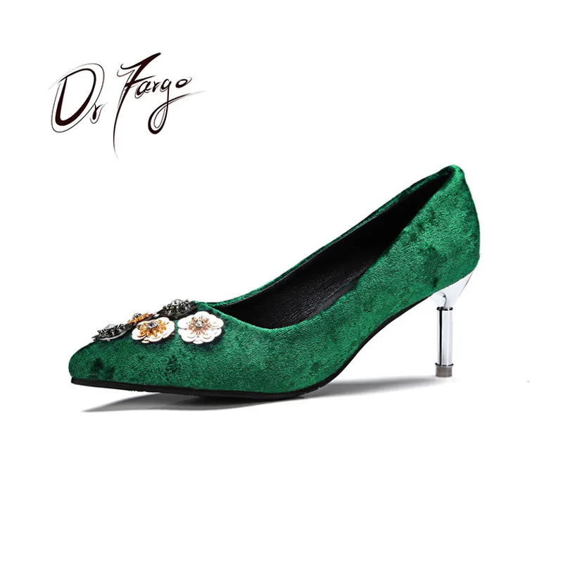 DRFARGO Shoes Women Thin High Heel Flower Pointed Toe Party Shoes for Women Velvet Plus big size34-43 9168 Green Pink Black Shoe
DRFARGO Shoes Women Thin High Heel Flower Pointed Toe Party Shoes for Women Velvet Plus big size34-43 9168 Green Pink Black Shoe