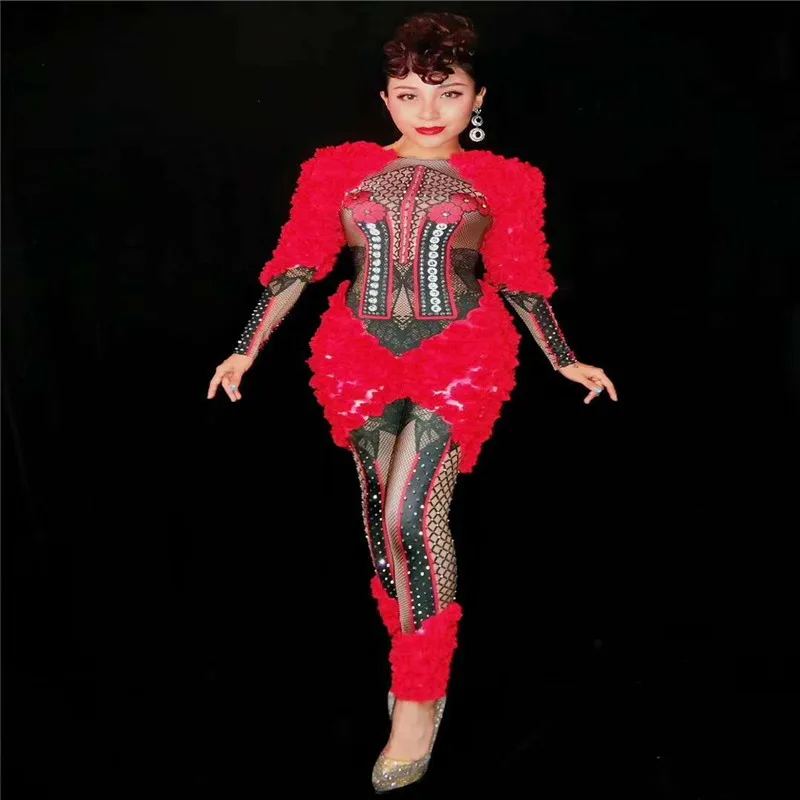 R78 Female red sexy bodysuit singer performance show model dress jumpsuit flower dance costumes stage wears clothe ds outfits dj
R78 Female red sexy bodysuit singer performance show model dress jumpsuit flower dance costumes stage wears clothe ds outfits dj
