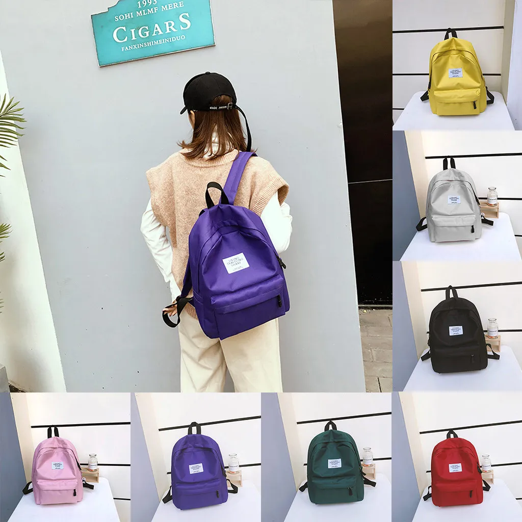 Preppy Style Soft Women's Bag Backpack Student Bag Travel Bag Large Capacity Middle Student Bag For Teenage School Bag
Preppy Style Soft Women's Bag Backpack Student Bag Travel Bag Large Capacity Middle Student Bag For Teenage School Bag