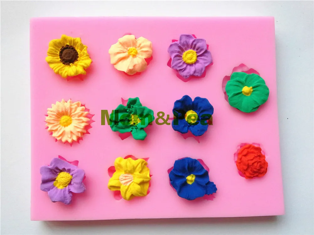 Free Shipping 11-Cavity Flowers Silicone Mold Cake Decoration Fondant Cake 3D Food Grade Silicone Mould 0279
Free Shipping 11-Cavity Flowers Silicone Mold Cake Decoration Fondant Cake 3D Food Grade Silicone Mould 0279