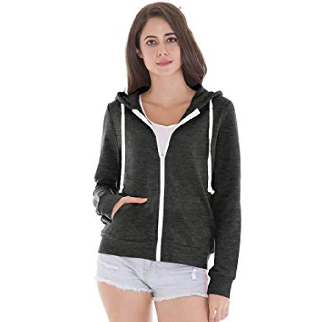 Women Hooded Jackets Causal Windbreaker Women Basic Jackets Coats Long Sleeve Pullovers Zipper Lightweight Jackets Famale #531
Women Hooded Jackets Causal Windbreaker Women Basic Jackets Coats Long Sleeve Pullovers Zipper Lightweight Jackets Famale #531