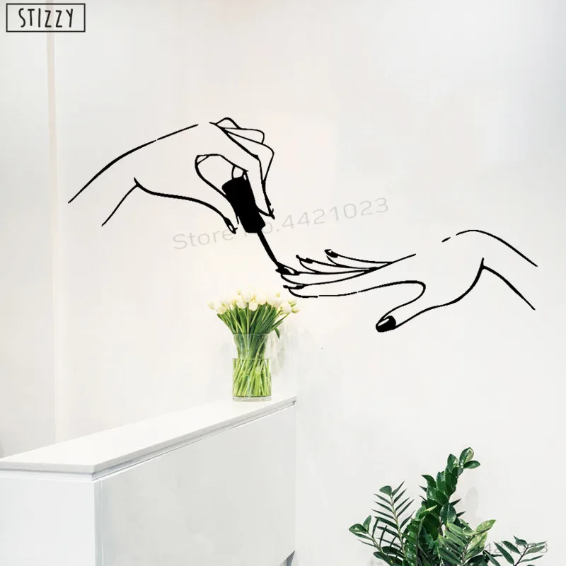STIZZY Wall Decal High Quality Modern Fashion Woman Nails Beauty Salon Wall Stickers Manicure Art Mural Window Polish Decor B542
STIZZY Wall Decal High Quality Modern Fashion Woman Nails Beauty Salon Wall Stickers Manicure Art Mural Window Polish Decor B542