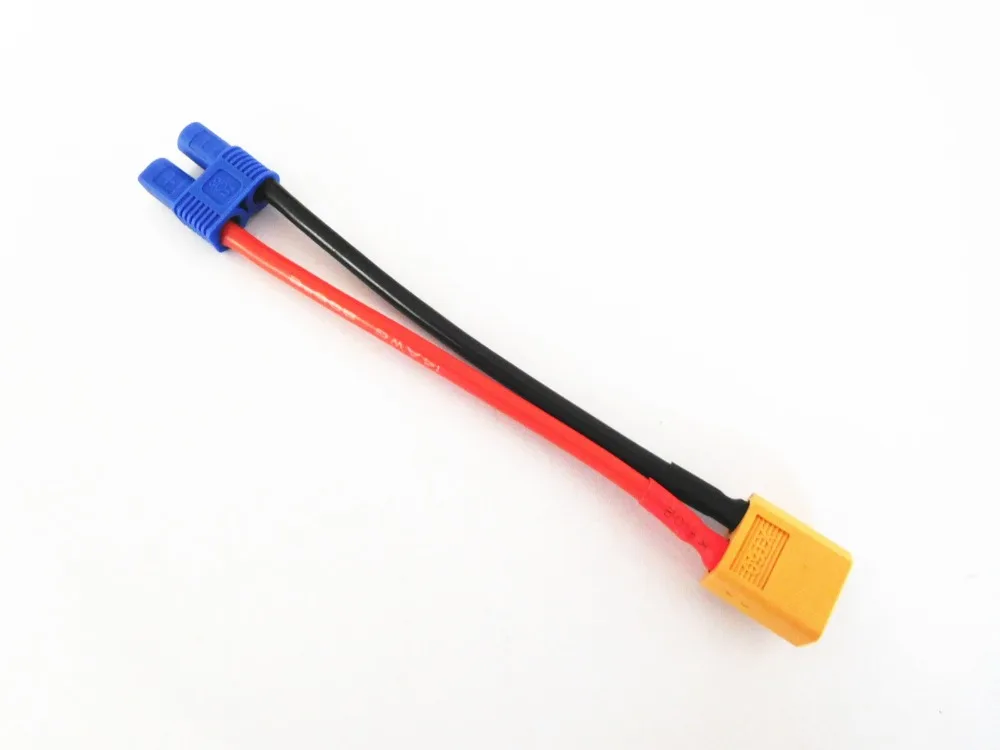5PCS XT60 male to EC3 female Connector RC Charger Adapter Converison Cable 14AWG Silicone Wire 10CM
5PCS XT60 male to EC3 female Connector RC Charger Adapter Converison Cable 14AWG Silicone Wire 10CM
