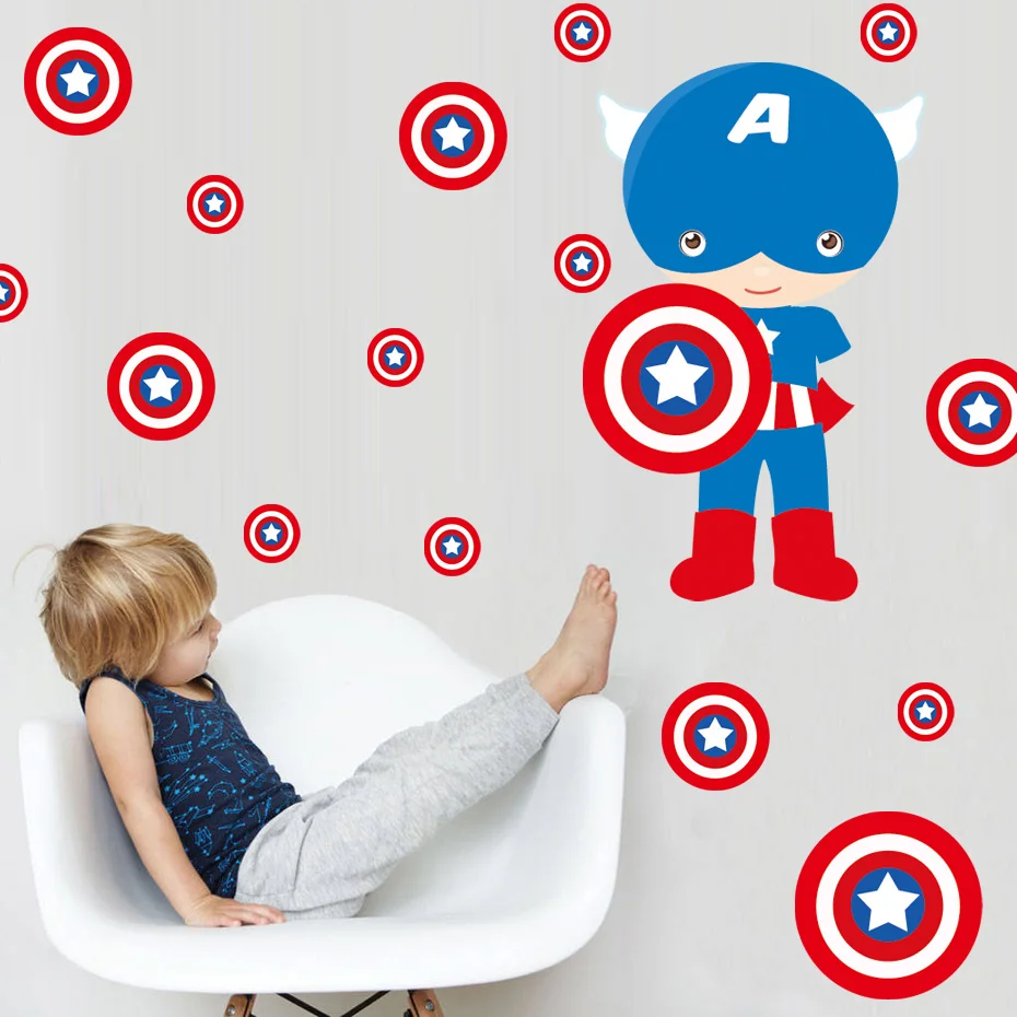 Super Hero Wall Sticker Cartoon Movie Heroes Diy PVC Wall Decals For Kids Room 3D Mural Art Posters Vintage Home Decor
Super Hero Wall Sticker Cartoon Movie Heroes Diy PVC Wall Decals For Kids Room 3D Mural Art Posters Vintage Home Decor