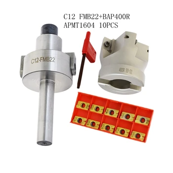 C12 FMB22+ 400R right angle shoulder Face Mill Cutter 50mm + 10pcs APMT1604 Carbide Inserts with Wrench For Milling Tool
C12 FMB22+ 400R right angle shoulder Face Mill Cutter 50mm + 10pcs APMT1604 Carbide Inserts with Wrench For Milling Tool