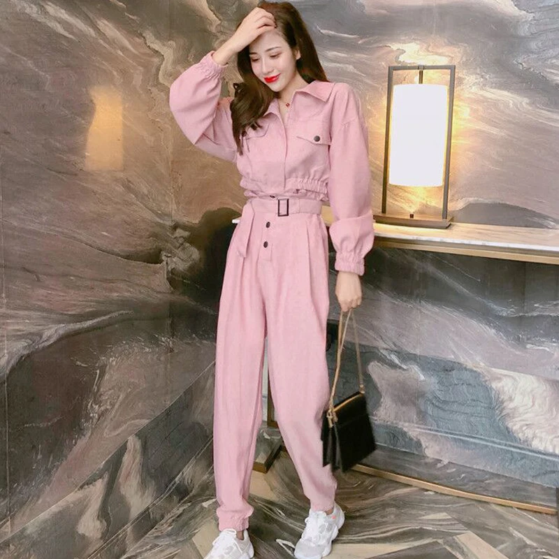 2019 Spring Pink Two Piece Set for Woman Outfits Top and Pants for Woman Korean Casual Chic Pink Outfit YY064
2019 Spring Pink Two Piece Set for Woman Outfits Top and Pants for Woman Korean Casual Chic Pink Outfit YY064