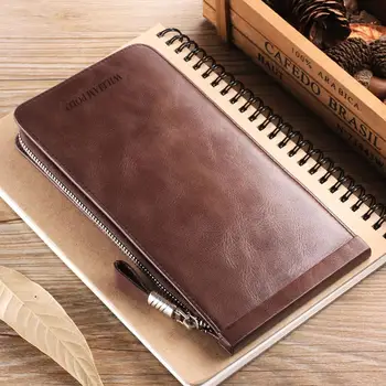 WilliamPOLO Men's Wallets 100% Cow Leather Clutch Wallet Credit Card Holder Genuine Leather Zipper Bifold Multi Card Case Pocket
WilliamPOLO Men's Wallets 100% Cow Leather Clutch Wallet Credit Card Holder Genuine Leather Zipper Bifold Multi Card Case Pocket