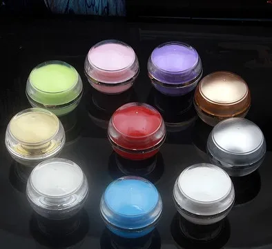 200pcs High Quality Ball Shaped Acrylic Jar With Lid, 5g Sample Eye cream Lip Gloss Container
200pcs High Quality Ball Shaped Acrylic Jar With Lid, 5g Sample Eye cream Lip Gloss Container