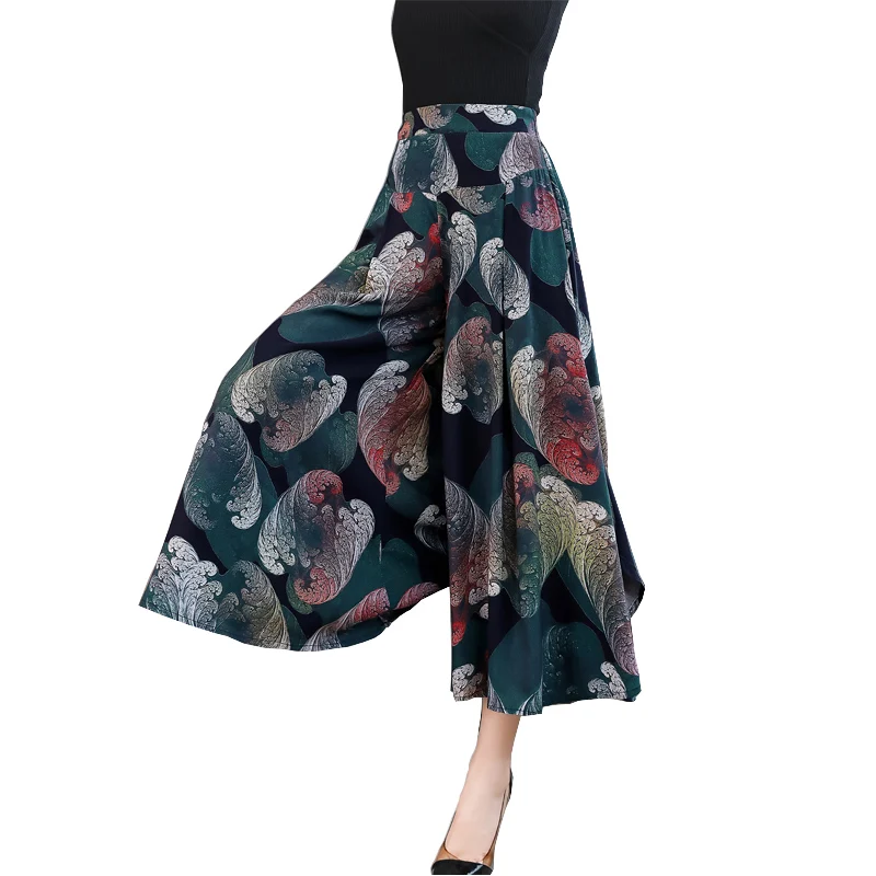 Fanmuer 2020 Summer Pants Women Casual Loose Elastic Waist Vintage Pant Trousers Women Wide Leg Pants Print Calf-length Pants
Fanmuer 2020 Summer Pants Women Casual Loose Elastic Waist Vintage Pant Trousers Women Wide Leg Pants Print Calf-length Pants