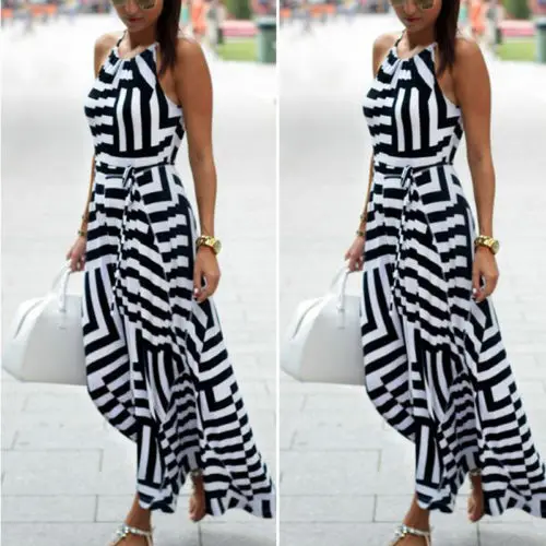 Women Maxi Dress Summer Lady Women Boho Long Chiffon Black White Maxi Dresses Summer Evening Party Dress Beach Sundress
Women Maxi Dress Summer Lady Women Boho Long Chiffon Black White Maxi Dresses Summer Evening Party Dress Beach Sundress