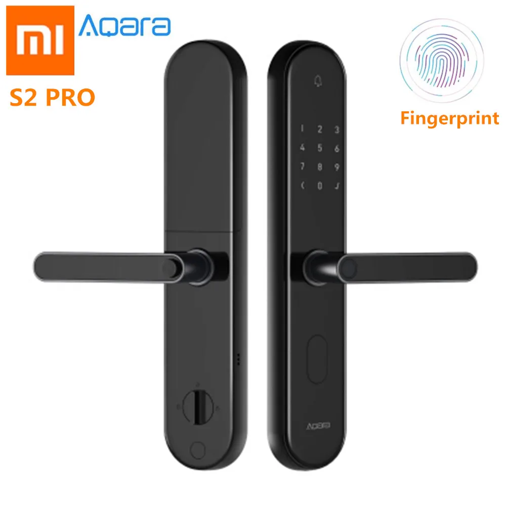

Xiaomi Aqara S2 Pro Smart Door Lock Intelligent Password Fingerprint Lock Mi Home APP Remote Control Digital Keyless Lock