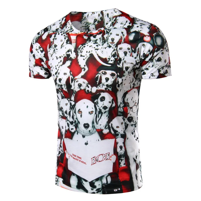 New Brand Fashion 3D Printed Color Dalmatians Men T Shirts Cotton O Neck T-shirt Men Short Sleeve Shirt Mens Clothin
New Brand Fashion 3D Printed Color Dalmatians Men T Shirts Cotton O Neck T-shirt Men Short Sleeve Shirt Mens Clothin