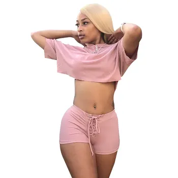Wantmove 2019 new summer women two piece sexy solid color lumber hooded short sleeve T-shirt eye strap shorts two piece WM606
Wantmove 2019 new summer women two piece sexy solid color lumber hooded short sleeve T-shirt eye strap shorts two piece WM606