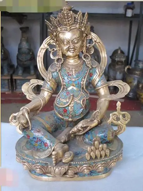 free 18"Tibet Cloisonne Bronze plated yellow gods Buddha Heavenly King of Wealth Statue fast
free 18"Tibet Cloisonne Bronze plated yellow gods Buddha Heavenly King of Wealth Statue fast