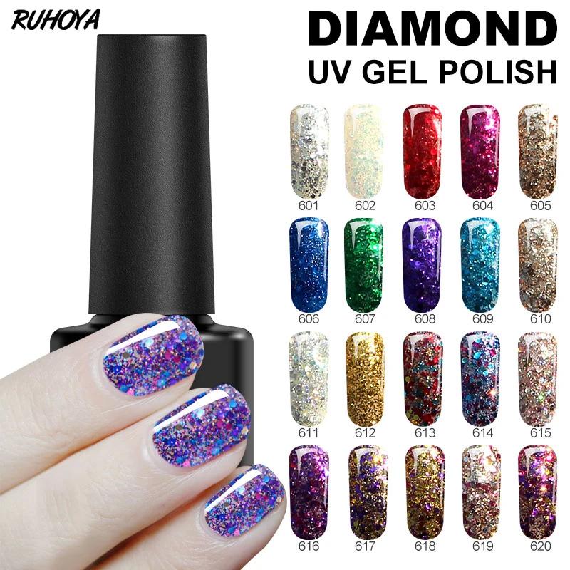 Ruhoya Champagne Gold Silver Glue 8ml Super Shine Glitter Diamond Platinum Soak Off UV Gel Polish Manicure Lacquer Varnishes
Ruhoya Champagne Gold Silver Glue 8ml Super Shine Glitter Diamond Platinum Soak Off UV Gel Polish Manicure Lacquer Varnishes