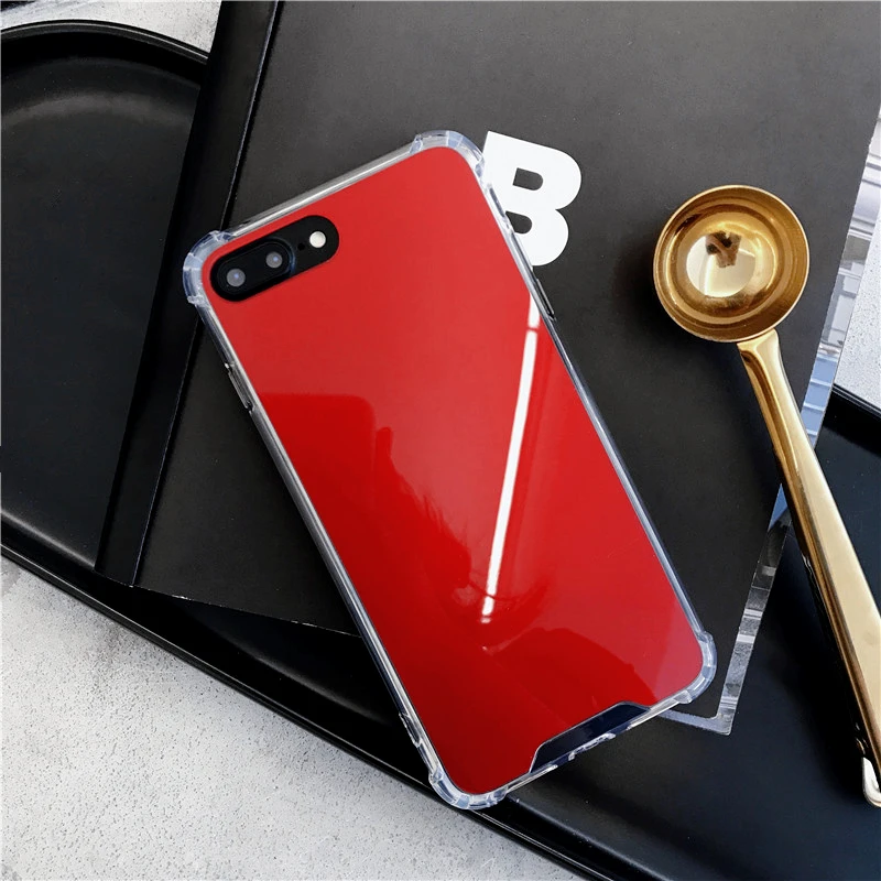 Mirror Phone Case for iPhone 7 8 Plus TPU Back Protect Case for iPhone X Xr Xs Max 6 S 8 Plus Cover Reflect Girly Cute Case Capa Mirror Phone Case for iPhone 7 8 Plus TPU Back Protect Case for iPhone X Xr Xs Max 6 S 8 Plus Cover Reflect Girly Cute Case Capa