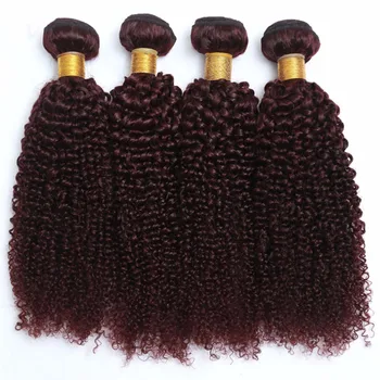 Shireen Pre-colored Indian Kinky Curly Hair Weave 3 Bundles Bold 99j Red Burgundy Remy Human Hair Extensions 10"-28" Free shipp
Shireen Pre-colored Indian Kinky Curly Hair Weave 3 Bundles Bold 99j Red Burgundy Remy Human Hair Extensions 10"-28" Free shipp