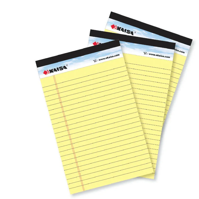 

1PAD(PCS) Memo Pad USA style Legal pad 50 sheets A5 A4 Notebook paper Office School Supplies Notebooks Writing Pad