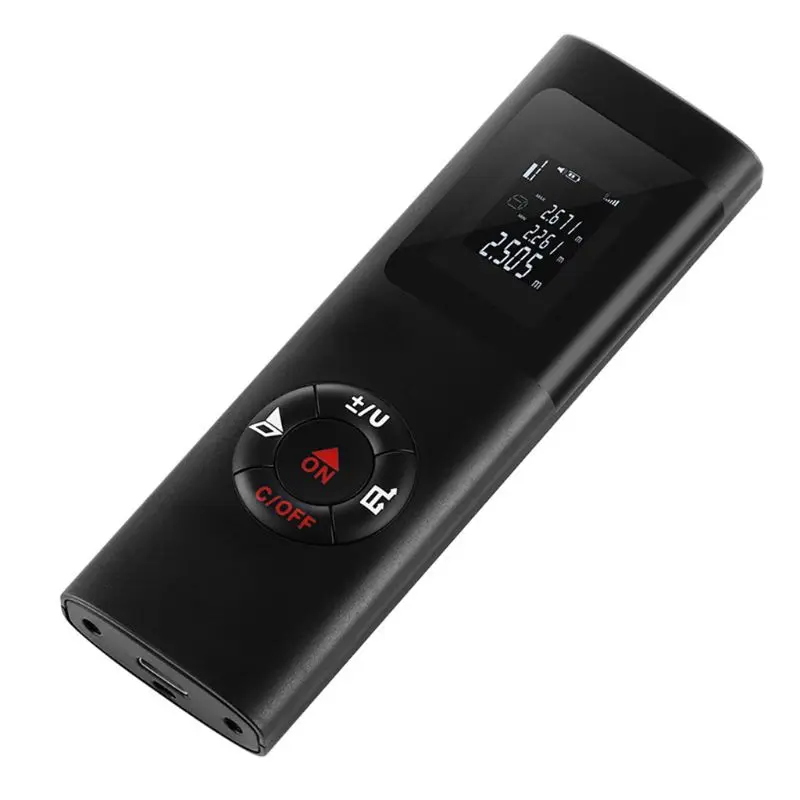 Laser Distance Meter 30m/98ft, Portable Digital Measure with Backlight, Rechargable Laser Measure for Volume/Area
Laser Distance Meter 30m/98ft, Portable Digital Measure with Backlight, Rechargable Laser Measure for Volume/Area