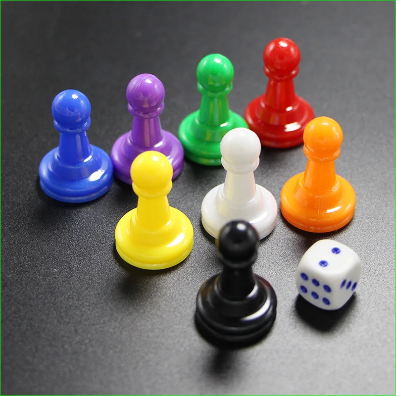 16 Pieces Plastic Pawn Chesses and 2 Dices for Board Game 24*16mm Accessories Free Shipping
16 Pieces Plastic Pawn Chesses and 2 Dices for Board Game 24*16mm Accessories Free Shipping