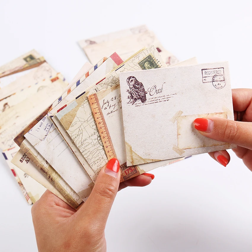 12 Pcs/lot 12 Designs Vintage Kraft Paper Envelope Cute Mini Envelopes Vintage European Style For Card Scrapbooking Gift
12 Pcs/lot 12 Designs Vintage Kraft Paper Envelope Cute Mini Envelopes Vintage European Style For Card Scrapbooking Gift