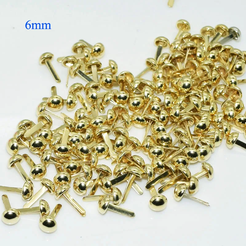 400Pcs Gold Plated Round Mini Brads Scrapbooking Embellishment DIY Crafts 6mm A00486
400Pcs Gold Plated Round Mini Brads Scrapbooking Embellishment DIY Crafts 6mm A00486
