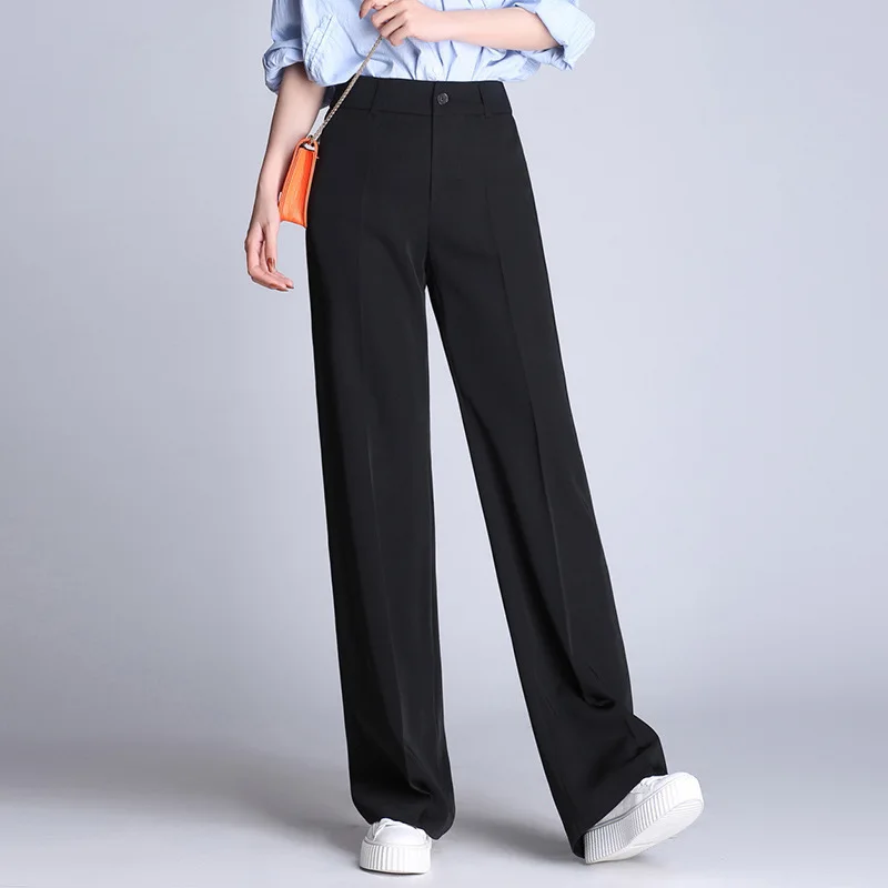 2019 spring and summer suit pants high waist wide leg pants female Korean version of the casual straight wide leg pants women
2019 spring and summer suit pants high waist wide leg pants female Korean version of the casual straight wide leg pants women