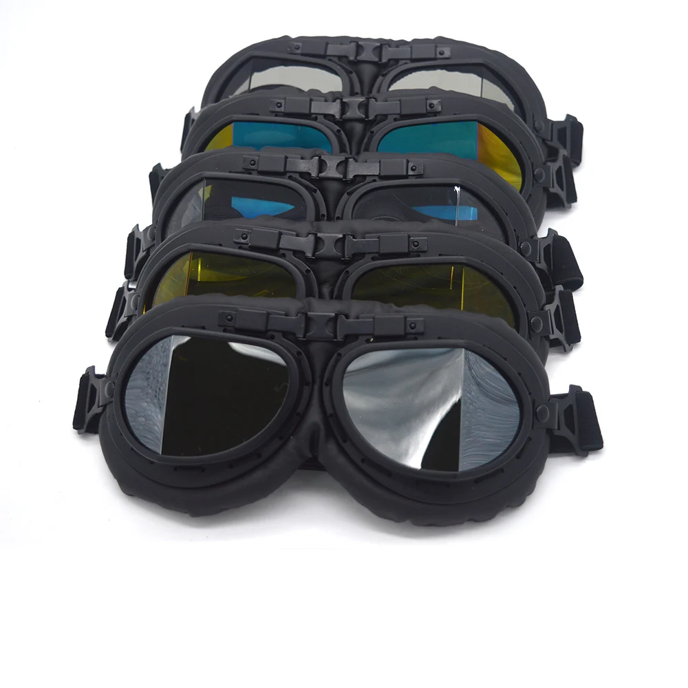 Motocross Helmet Pilot Goggles Motorbike Jet Retro Vintage WWII Pilot Goggles Scooter Glasses For Harley Biker
Motocross Helmet Pilot Goggles Motorbike Jet Retro Vintage WWII Pilot Goggles Scooter Glasses For Harley Biker