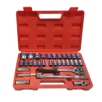 32pcs Professional Hand Tool Sets Combination Repair Tools Multitool Sockets Ratchet Household Car Repair Sets with a Case
32pcs Professional Hand Tool Sets Combination Repair Tools Multitool Sockets Ratchet Household Car Repair Sets with a Case