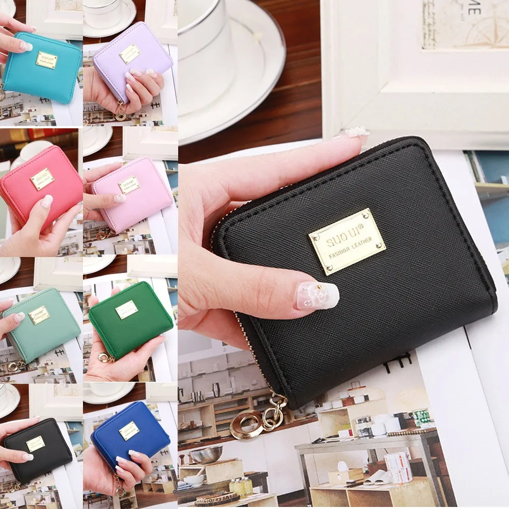 Women Leather Small Wallet Card Holder Zip Coin Purse Clutch Handbag wallet women portefeuille femme Purse Female 2019 HOT
Women Leather Small Wallet Card Holder Zip Coin Purse Clutch Handbag wallet women portefeuille femme Purse Female 2019 HOT