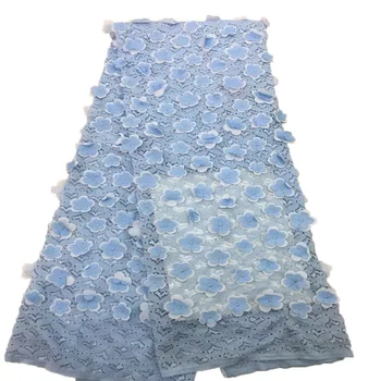 New African Nigerian Lace Fabric Blue High Quality 3D Lace Fabric Net Lace Fabric Embroidered Mesh Lace Fabric A60-2
New African Nigerian Lace Fabric Blue High Quality 3D Lace Fabric Net Lace Fabric Embroidered Mesh Lace Fabric A60-2