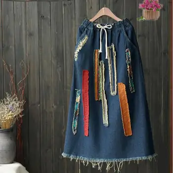 2020 New Fashion Folk Style Faldas Denim Holes Jeans Skirt Tassel Saia Jeans Feminina Pocket Slim Denim Skirts Free Shipping
2020 New Fashion Folk Style Faldas Denim Holes Jeans Skirt Tassel Saia Jeans Feminina Pocket Slim Denim Skirts Free Shipping