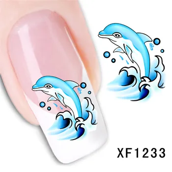 waterproof Water Transfer Nails Art Sticker cute cartoon dolphin design girl and women manicure tools Nail Wraps XF1233
waterproof Water Transfer Nails Art Sticker cute cartoon dolphin design girl and women manicure tools Nail Wraps XF1233