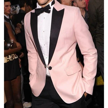 2017 Custom Made Wedding Suits for Men Groom Tuxedo vestido de festa terno masculino pink two pieces mens suit (Jackets+Pants) 
2017 Custom Made Wedding Suits for Men Groom Tuxedo vestido de festa terno masculino pink two pieces mens suit (Jackets+Pants)