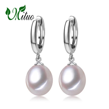 MITUO classic Pearl earrings 925 Sterling Silver Round Shape Accessories earrings fashion Jewelry stud earrings for Women
MITUO classic Pearl earrings 925 Sterling Silver Round Shape Accessories earrings fashion Jewelry stud earrings for Women