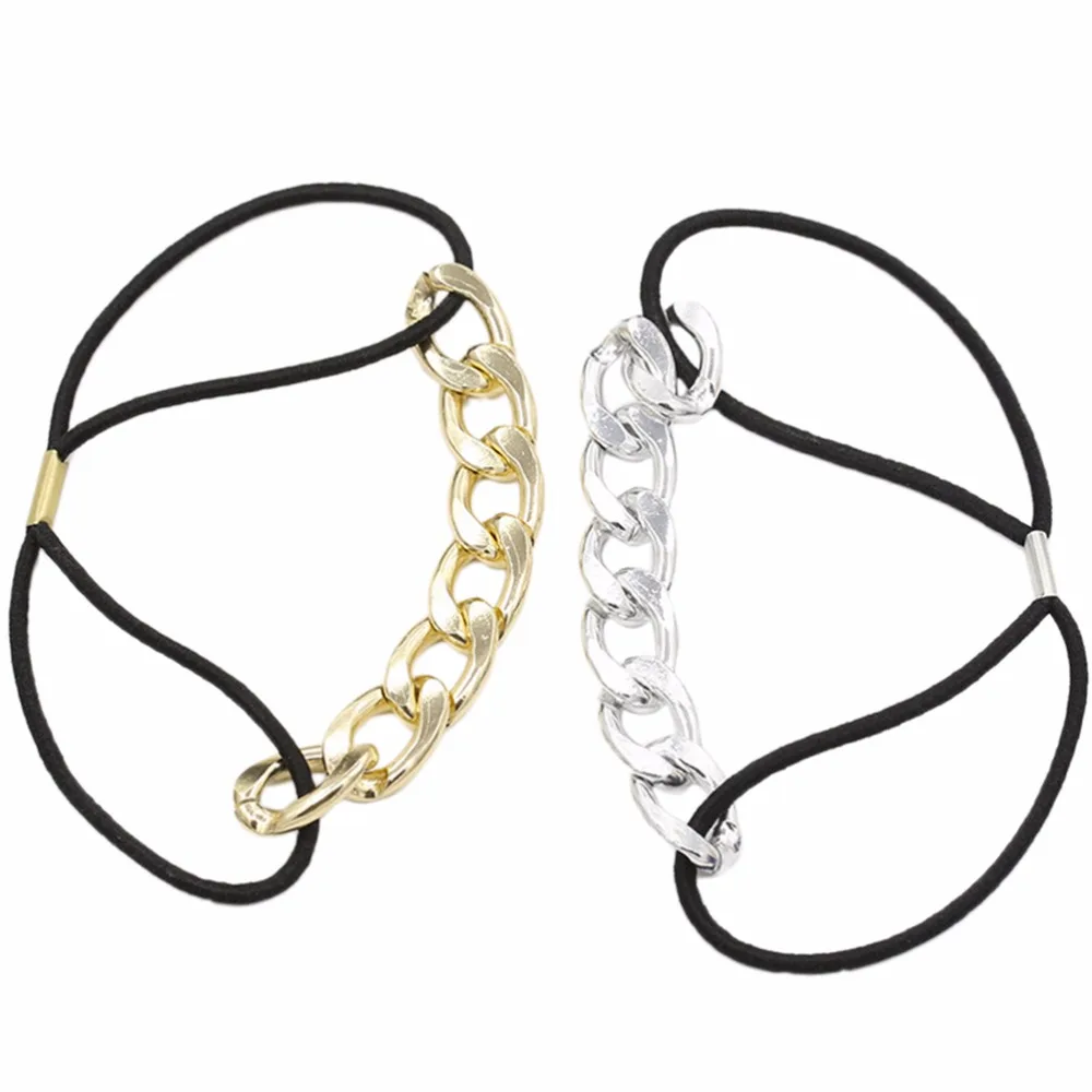 1Pcs Korean Fashion Head Chain Headband Elastic Hairband Knot Rope Silver Gold Color Women Girl Ponytail Holder
1Pcs Korean Fashion Head Chain Headband Elastic Hairband Knot Rope Silver Gold Color Women Girl Ponytail Holder