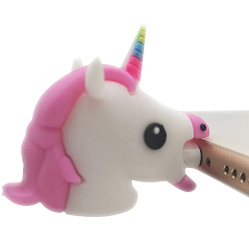 Data Cable Protector Big Head Unicorn Horse Animal Phone Cute Silicone Charging Data Earphone Wire Protector For IPhone
Data Cable Protector Big Head Unicorn Horse Animal Phone Cute Silicone Charging Data Earphone Wire Protector For IPhone