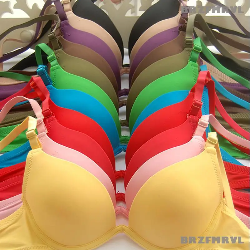 

Muticolor support chest push up bra Thin cup sexy bra for women gather breast top bra gather chest underwire women push up bra