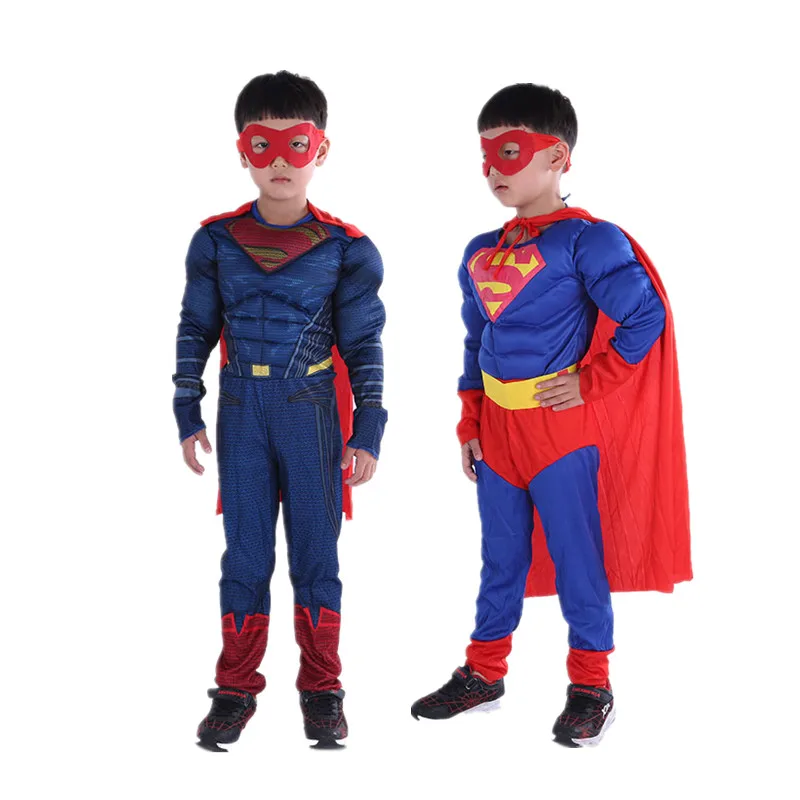 Kids Boys Muscle Superman Cosplay Costumes with Mask Cloak Movie Character Superhero Cosplay Halloween Christmas Party Role Play
Kids Boys Muscle Superman Cosplay Costumes with Mask Cloak Movie Character Superhero Cosplay Halloween Christmas Party Role Play