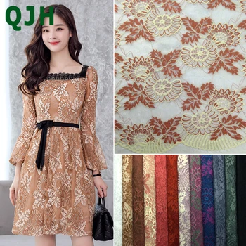 New 150cm Width Double-color Flower Embroidery Nigerian Lace Fabrics Handmade Lady's Beautiful Skirt Accessories Tulle For Dress
New 150cm Width Double-color Flower Embroidery Nigerian Lace Fabrics Handmade Lady's Beautiful Skirt Accessories Tulle For Dress