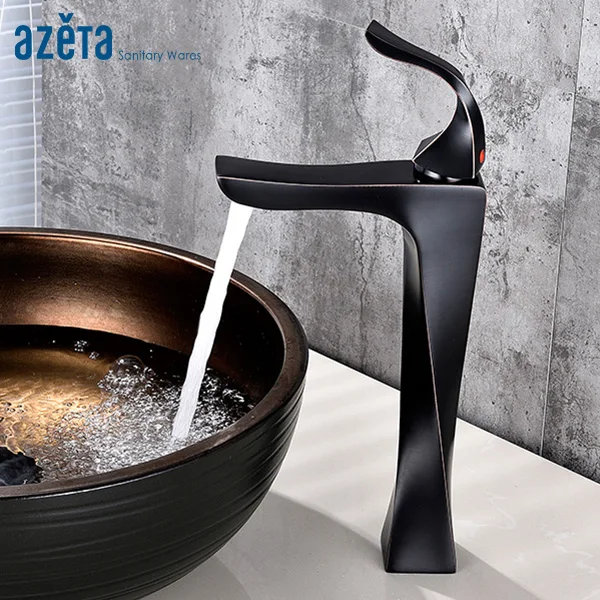 Azeta Tall Basin Faucet ORB/Chrome Bathroom Brass Single Hole Basin Mixer Tap Cold and Hot Water Function Basin Faucet AT6676HB
Azeta Tall Basin Faucet ORB/Chrome Bathroom Brass Single Hole Basin Mixer Tap Cold and Hot Water Function Basin Faucet AT6676HB