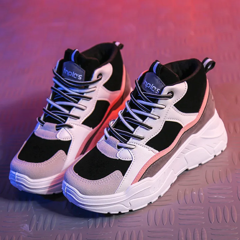 2018 autumn winter new Korean version of clunky sneaker ulzzang Harajuku mixed color sneakers running student shoes platform
2018 autumn winter new Korean version of clunky sneaker ulzzang Harajuku mixed color sneakers running student shoes platform