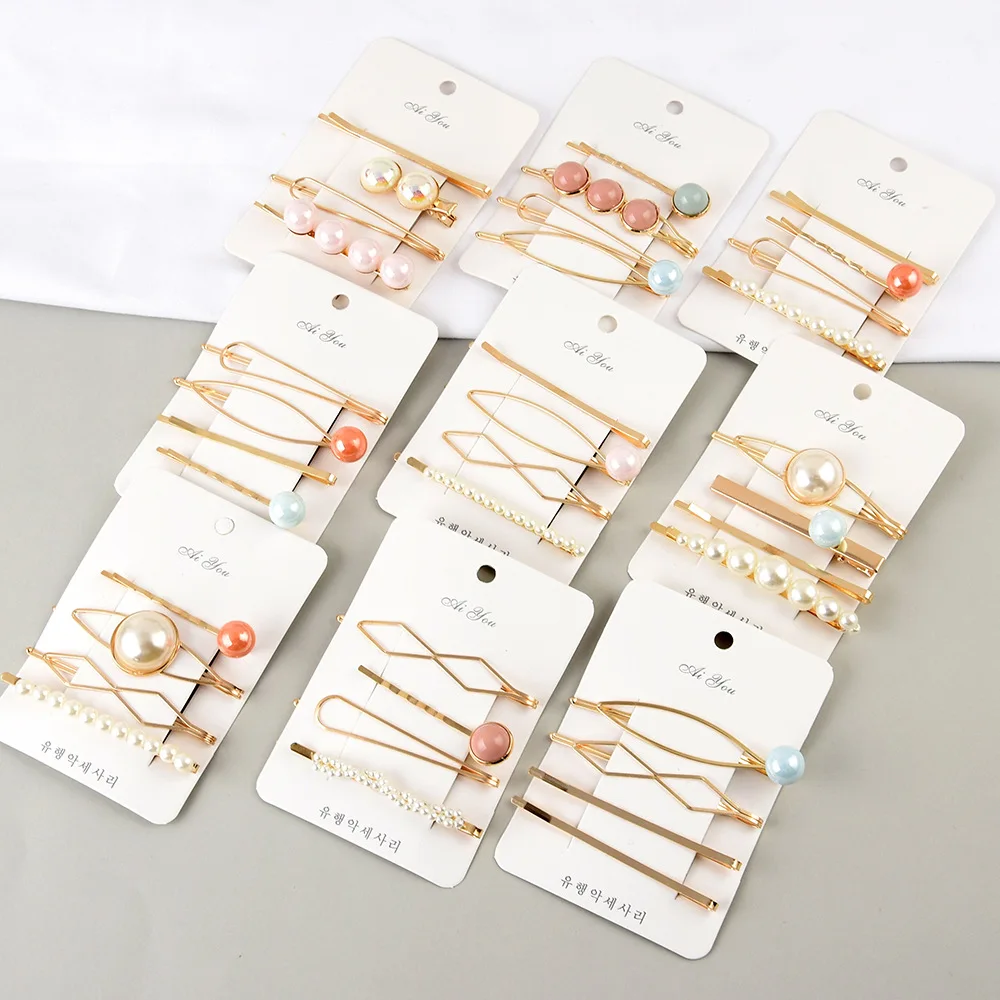 4PCS/SET Korean Pearl Hair Clips Colorful Bead Hair Pin Elegant Sweet Geometric Barrettes Hairgrip Hair Accessories for Women
4PCS/SET Korean Pearl Hair Clips Colorful Bead Hair Pin Elegant Sweet Geometric Barrettes Hairgrip Hair Accessories for Women