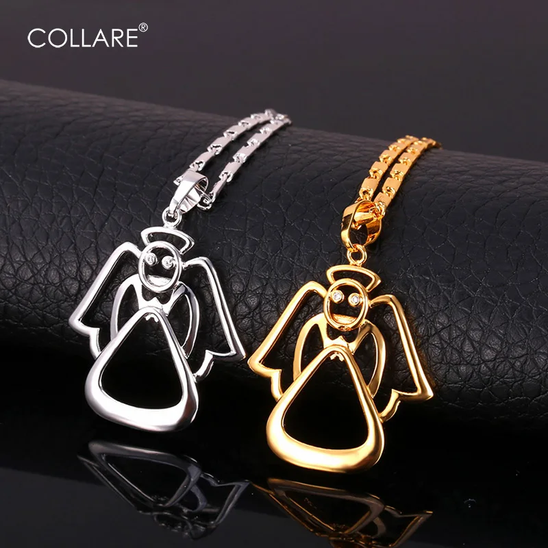 Collare Lovely Guardian Angel Necklace Women Gold/Silver Color Novel Design Rhinestone Necklaces & Pendants Wholesale P566
Collare Lovely Guardian Angel Necklace Women Gold/Silver Color Novel Design Rhinestone Necklaces & Pendants Wholesale P566