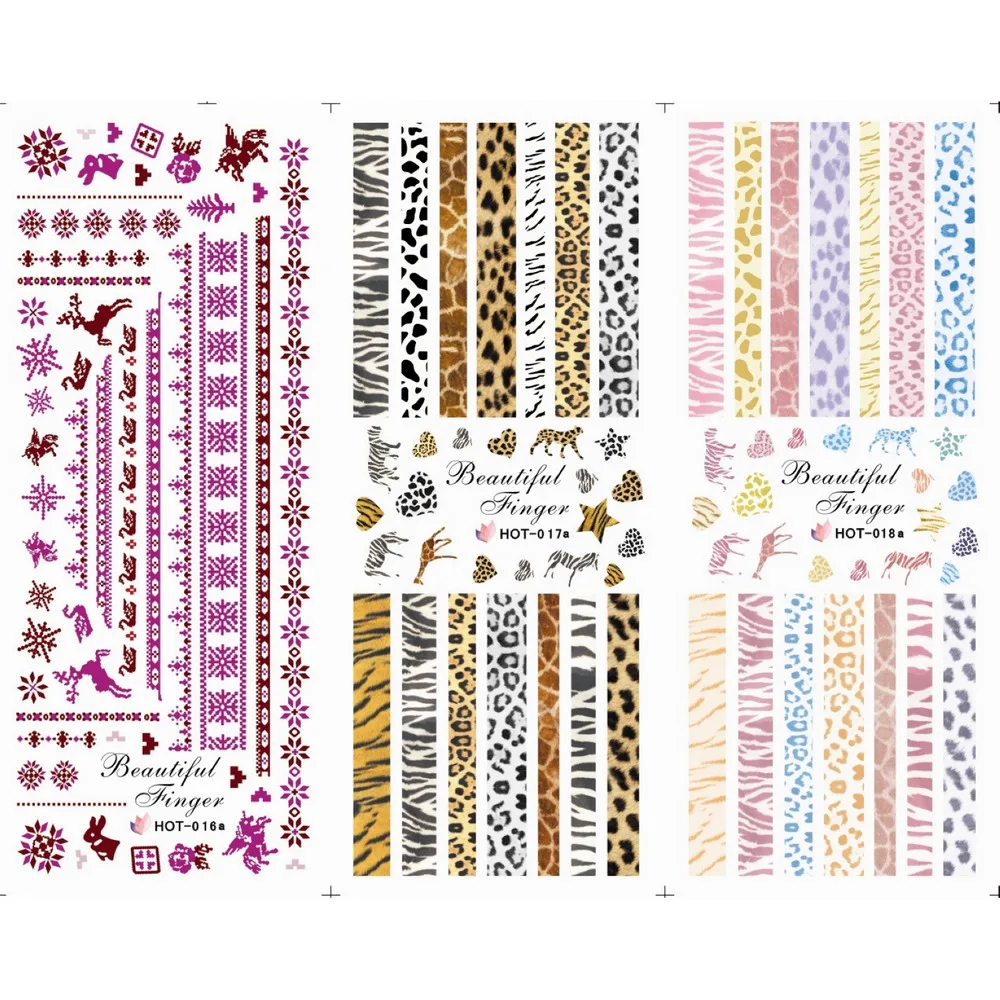 3PCS/LOT NAIL ART TATTOOS STICKER WATER SLIDER DECAL FULL COVER CHRISTMAS XMAS PINK BROWN TIGER LEOPARD SKIN HOT16-18
3PCS/LOT NAIL ART TATTOOS STICKER WATER SLIDER DECAL FULL COVER CHRISTMAS XMAS PINK BROWN TIGER LEOPARD SKIN HOT16-18